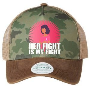 Her Fight Is My Fight Breast Cancer Awareness Legacy Tie Dye Trucker Hat