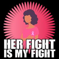 Her Fight Is My Fight Breast Cancer Awareness 16 in Basic Backpack