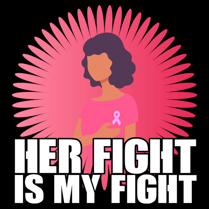 Her Fight Is My Fight Breast Cancer Awareness 16 in Basic Backpack