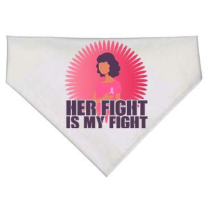 Her Fight Is My Fight Breast Cancer Awareness USA-Made Doggie Bandana