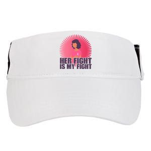 Her Fight Is My Fight Breast Cancer Awareness Adult Drive Performance Visor