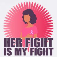 Her Fight Is My Fight Breast Cancer Awareness Flatbill Hat
