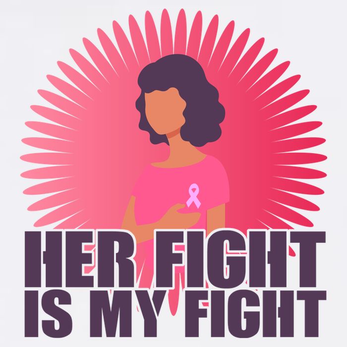 Her Fight Is My Fight Breast Cancer Awareness Flatbill Hat