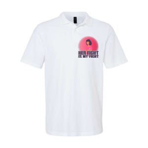 Her Fight Is My Fight Breast Cancer Awareness Softstyle Adult Sport Polo