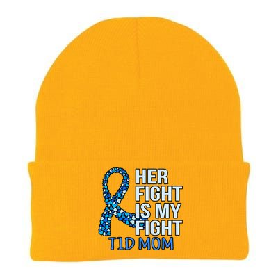 Her Fight Is My Fight Diabetes Awareness Diabetic Graphic Cool Gift Knit Cap Winter Beanie