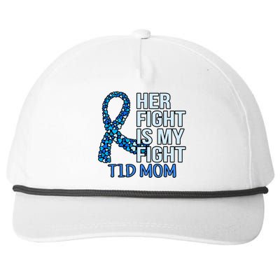 Her Fight Is My Fight Diabetes Awareness Diabetic Graphic Cool Gift Snapback Five-Panel Rope Hat