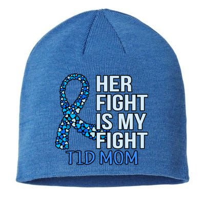 Her Fight Is My Fight Diabetes Awareness Diabetic Graphic Cool Gift Sustainable Beanie