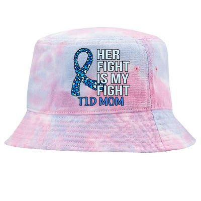 Her Fight Is My Fight Diabetes Awareness Diabetic Graphic Cool Gift Tie-Dyed Bucket Hat