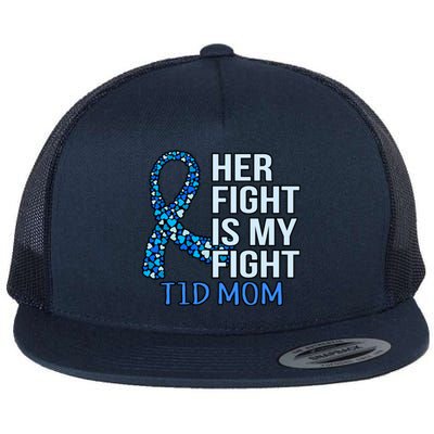 Her Fight Is My Fight Diabetes Awareness Diabetic Graphic Cool Gift Flat Bill Trucker Hat