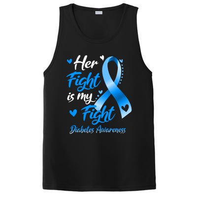 Her Fight Is My Fight Diabetes Awareness Gift PosiCharge Competitor Tank