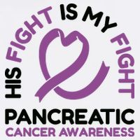 His Fight Is My Fight Pancreatic Cancer Awareness Baby Bodysuit
