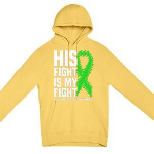 His Fight Is My Fight Traumatic Brain Injury Awareness Premium Pullover Hoodie