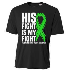 His Fight Is My Fight Traumatic Brain Injury Awareness Cooling Performance Crew T-Shirt