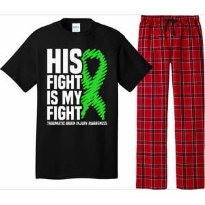 His Fight Is My Fight Traumatic Brain Injury Awareness Pajama Set