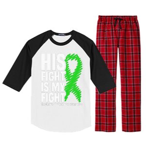 His Fight Is My Fight Traumatic Brain Injury Awareness Raglan Sleeve Pajama Set