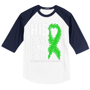 His Fight Is My Fight Traumatic Brain Injury Awareness Baseball Sleeve Shirt