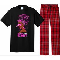 Her Fight Is My Fight Breast Cancer Black Woman Melanin Afro Pajama Set