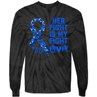 Her Fight Is My Fight T1D Mom Type 1 Diabetes Awareness Tie-Dye Long Sleeve Shirt