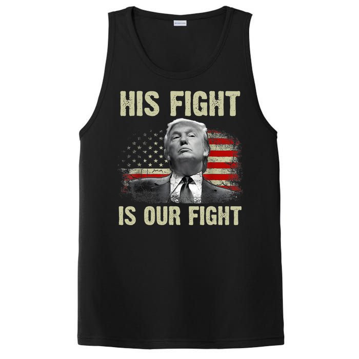 His Fight Is Our Fight Trump 2024 PosiCharge Competitor Tank