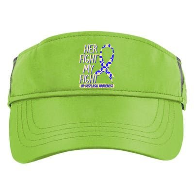 Her Fight Is My Fight Hip Dysplasia Awareness Ribbon Patient Gift Adult Drive Performance Visor