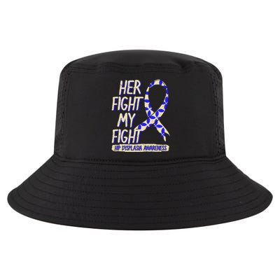 Her Fight Is My Fight Hip Dysplasia Awareness Ribbon Patient Gift Cool Comfort Performance Bucket Hat