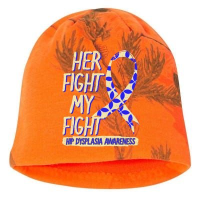 Her Fight Is My Fight Hip Dysplasia Awareness Ribbon Patient Gift Kati - Camo Knit Beanie