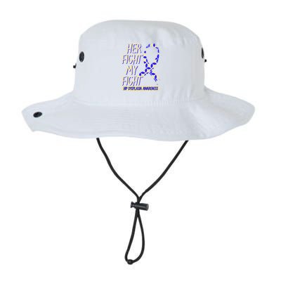 Her Fight Is My Fight Hip Dysplasia Awareness Ribbon Patient Gift Legacy Cool Fit Booney Bucket Hat