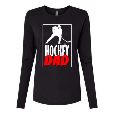 Hockey Father Ice Hockey Dad Great Gift Womens Cotton Relaxed Long Sleeve T-Shirt