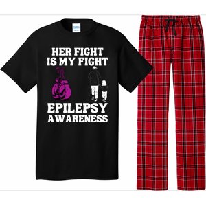 Her Fight Is My Fight Purple Ribbon Epilepsy Awareness Pajama Set