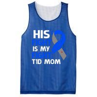 His Fight Is My Fight T1d Mom Type 1 Diabetes Awareness Gift Mesh Reversible Basketball Jersey Tank