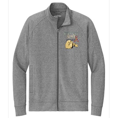 His Fight Is My Fight Autism Awareness And Support Stretch Full-Zip Cadet Jacket