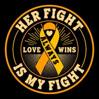 Her Fight Is My Fight Love Always Wins Emblem Flatbill Hat