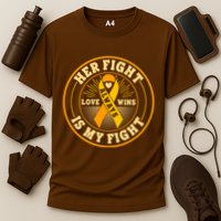 Her Fight Is My Fight Love Always Wins Emblem Cooling Performance Crew T-Shirt