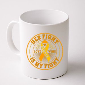 Her Fight Is My Fight Love Always Wins Emblem Coffee Mug