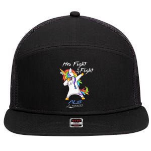 Her Fight Is My Fight ALS Awareness 7 Panel Mesh Trucker Snapback Hat