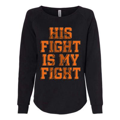 His Fight Is My Fight Sensory Processing Disorder Warrior Gift Womens California Wash Sweatshirt