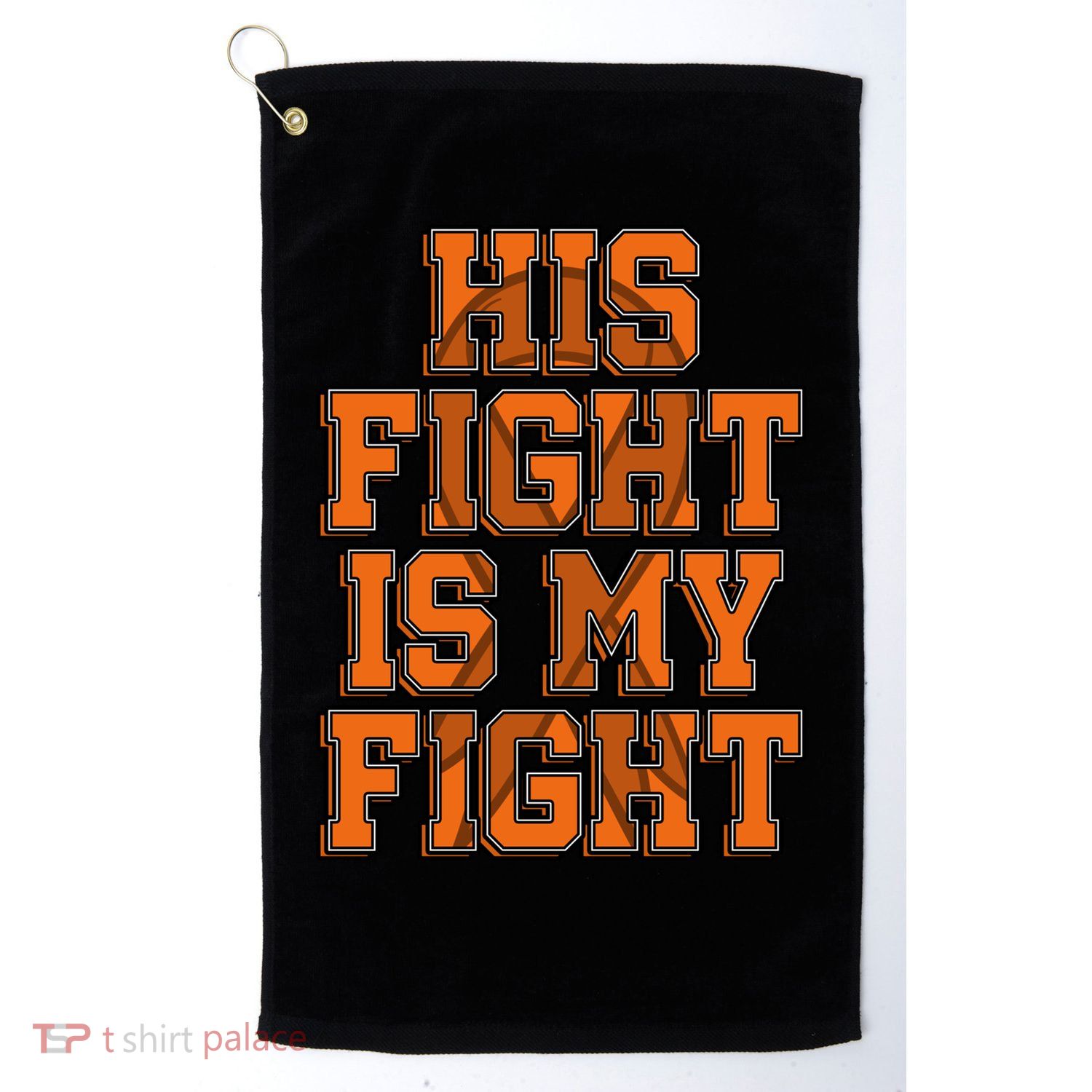 His Fight Is My Fight Sensory Processing Disorder Warrior Gift Golf Towel