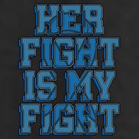 Her Fight Is My Fight ALS Lou Gehrig's Disease MND Idea 7 Panel Mesh Trucker Snapback Hat
