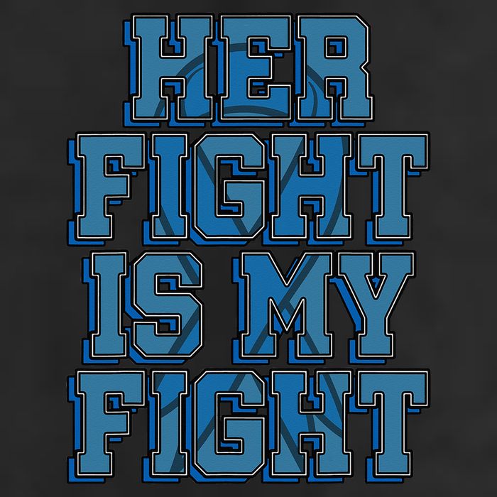 Her Fight Is My Fight ALS Lou Gehrig's Disease MND Idea 7 Panel Mesh Trucker Snapback Hat