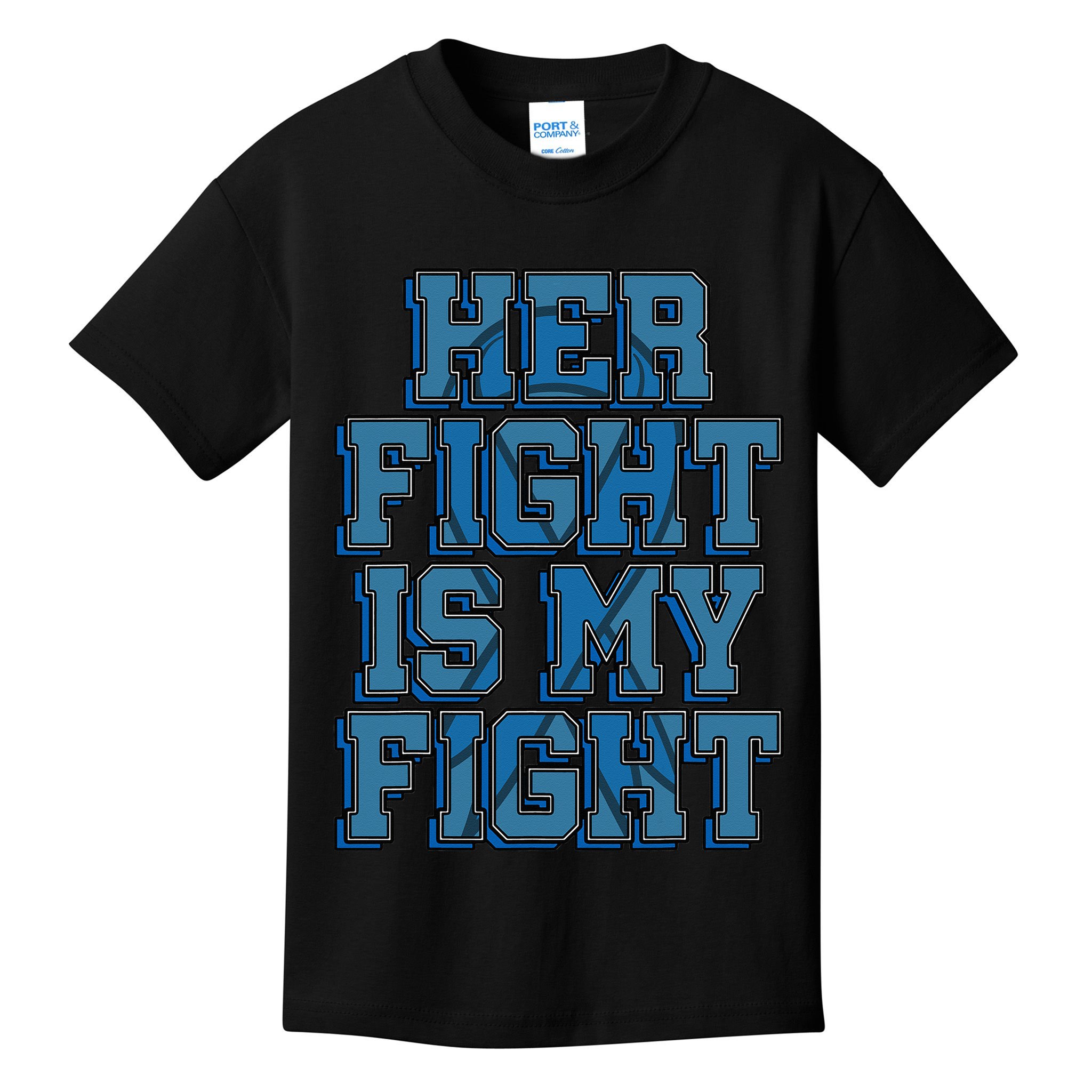 Her Fight Is My Fight ALS Lou Gehrig's Disease MND Idea Kids T-Shirt