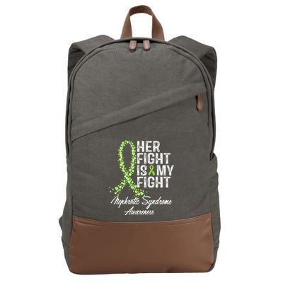 Her Fight Is My Fight Nephrotic Syndrome Awareness Cotton Canvas Backpack