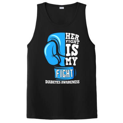 Her Fight Is My Fight Boxing Glove Diabetes Awareness Month PosiCharge Competitor Tank