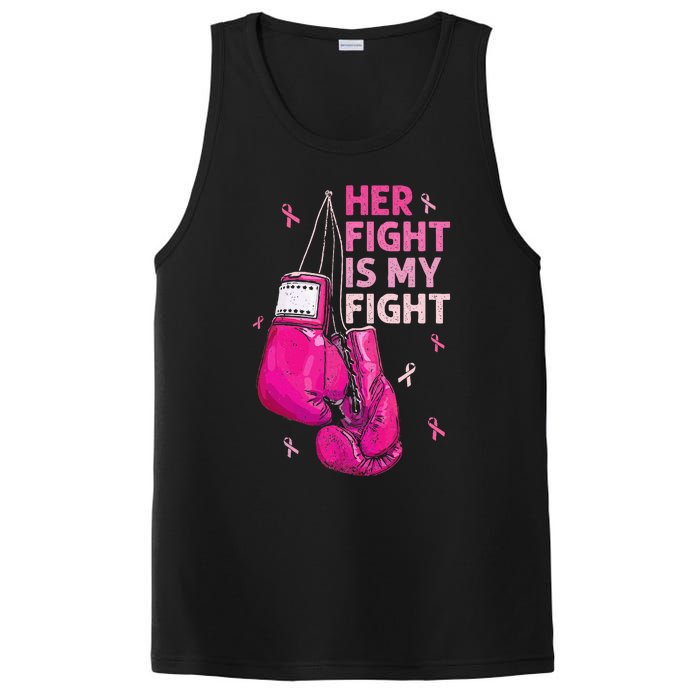 Her Fight Is My Fight Breast Cancer Awareness Pink Ribbons PosiCharge Competitor Tank