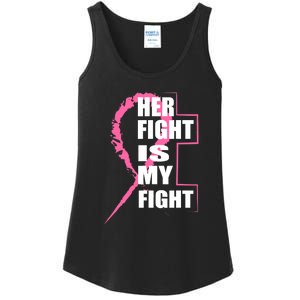 Her Fight Is My Fight Breast Cancer Ladies Essential Tank