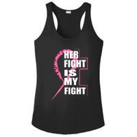 Her Fight Is My Fight Breast Cancer Ladies PosiCharge Competitor Racerback Tank