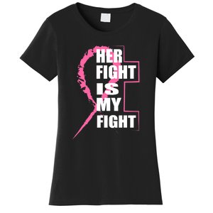 Her Fight Is My Fight Breast Cancer Women's T-Shirt