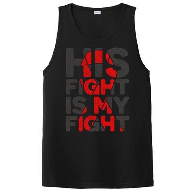 His Fight Is My Fight Congenital Heart Defect Supporgift Great Gift PosiCharge Competitor Tank