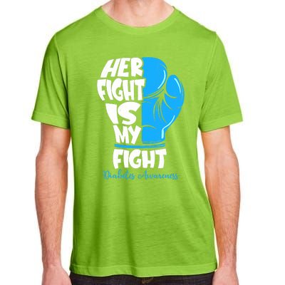 Her Fight Is My Fight T1D Mom Type 1 Diabetes Awareness Adult ChromaSoft Performance T-Shirt