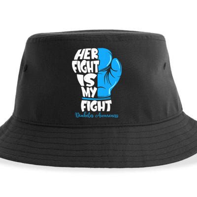 Her Fight Is My Fight T1D Mom Type 1 Diabetes Awareness Sustainable Bucket Hat