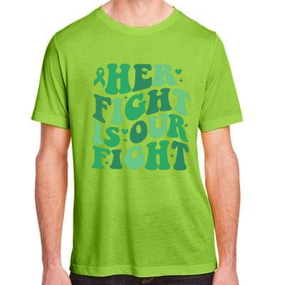 Her Fight Is Our Fight Liver Cancer Support Squad Adult ChromaSoft Performance T-Shirt